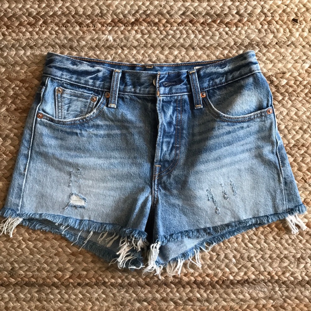 Levi’s “Wedgie” Denim Cut-Offs